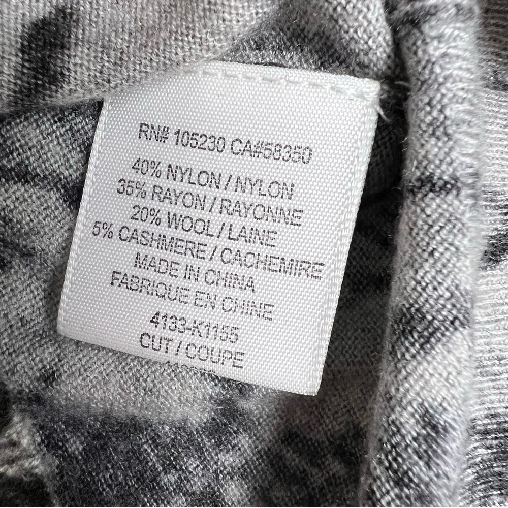 Joie Python Print Wool Cashmere Blend Long Sleeve… - image 5